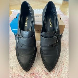 Nine West black women leather loafer 8.5